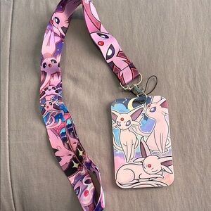 Pokémon Espeon Nintendo - Lanyard and ID card holder